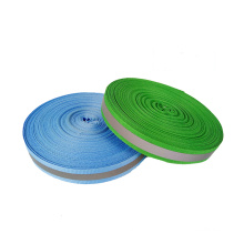 Wholesale reflective material colored nylon reflective sew ribbon strip customization